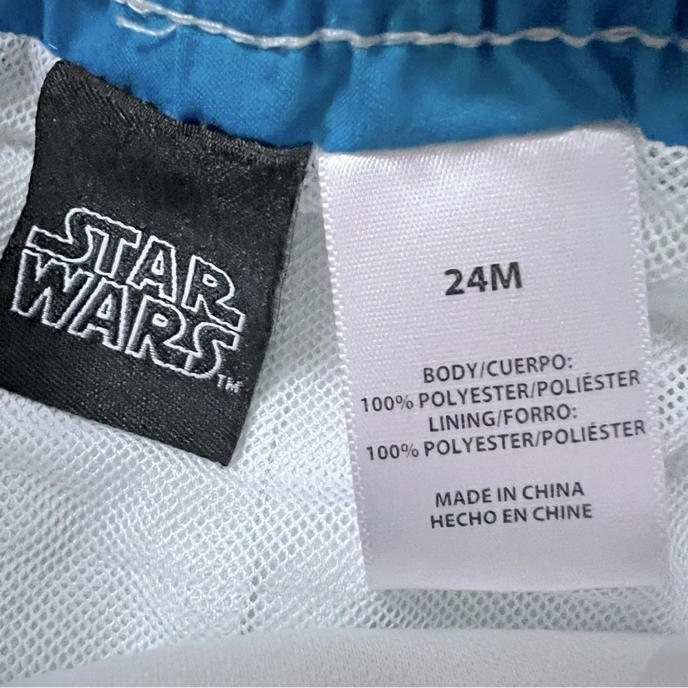 NWT Star Wars swim trunks size 24 months with UPF 50+
